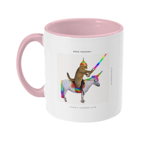 Two Toned Mug create a facebook post about cartoon unicorns
