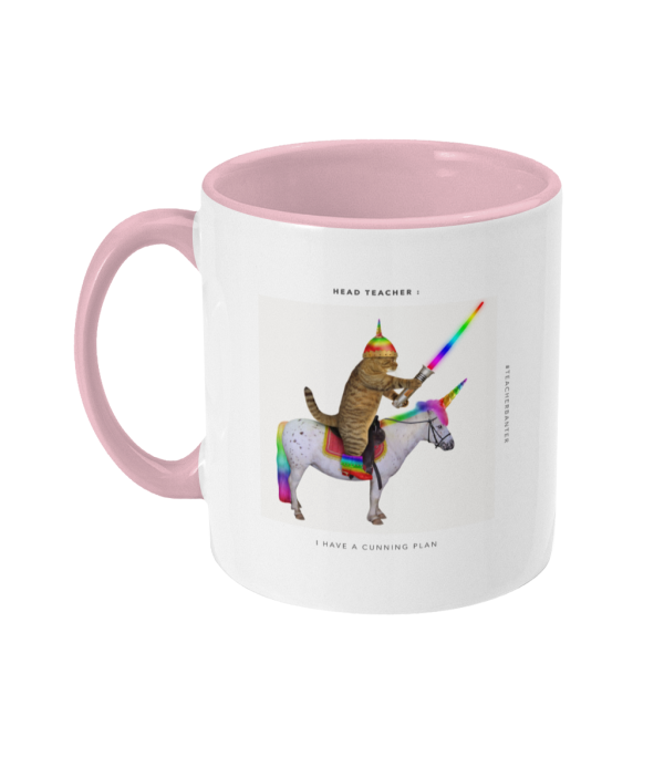 Two Toned Mug create a facebook post about cartoon unicorns